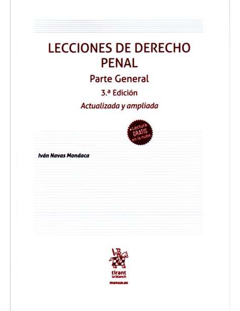 Lecciones De Derecho Penal Parte General 3ª Edición Actualizada Y