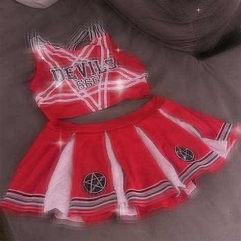 Dolls Kill Devils Cheerleader Halloween Costume Depop