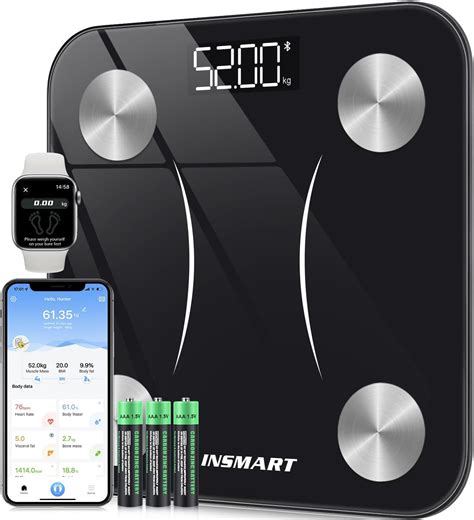 Bluetooth Body Fat Scales Insmart Smart Digital Bathroom Weight