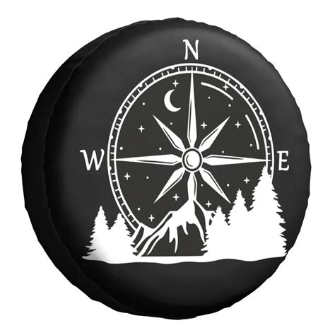 Mountain Compass Spare Tire Cover For Land Cruiser Prado Jeep Rv Suv