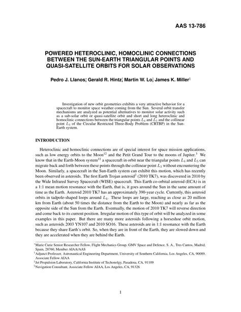 Pdf Powered Heteroclinic Homoclinic Connections Between The Sun