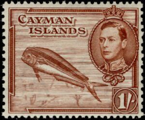 Stamp Common Dolphinfish Coryphaena Hippurus Cayman Islands King