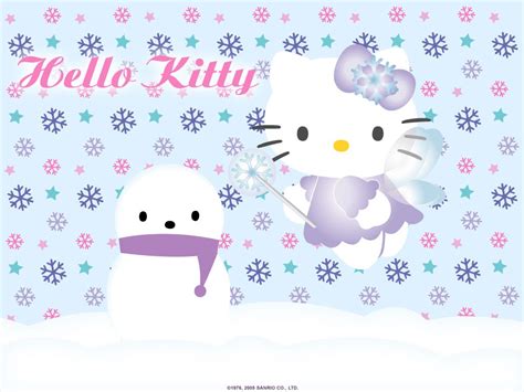 Mimmy and Hello Kitty: Wallpaper Hello Kitty Snowman