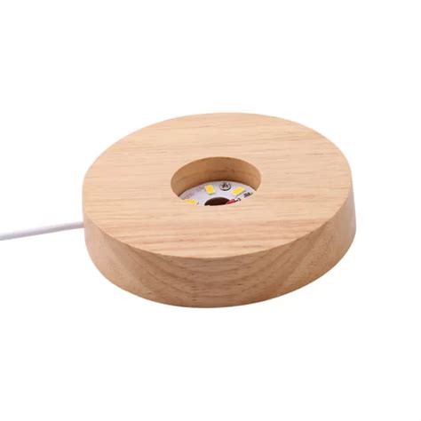 Switch Control Wood Light Base Wooden Light Display Stand Lamp Holder