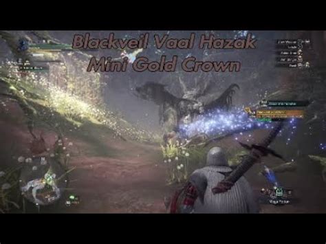 Monster Hunter World Iceborne Blackveil Vaal Hazak Mini Gold Crown