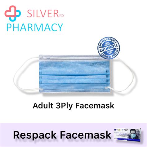 Respack Professional Disposable Surgical Mask 3ply Blue 50pcs PGMall