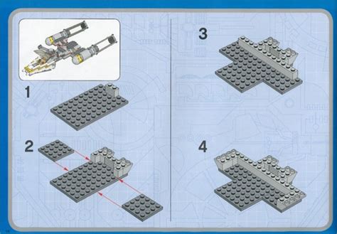 LEGO 7262 TIE Fighter And Y Wing Instructions Star Wars Episode IV