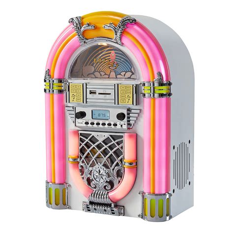 The Rocket Athena Mini Jukebox / Tabletop CD Player / Bluetooth Speaker ...