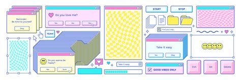 Old Computer Aestethic Retro Pc Elements User Interface Windows