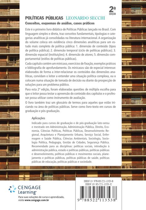 Políticas Públicas Conceitos Esquemas De Análise Casos Práticos 2ª