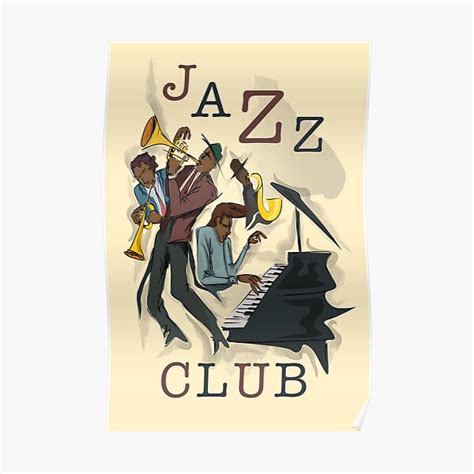 "Jazz Club" Poster for Sale by TIGERDAVER | Redbubble