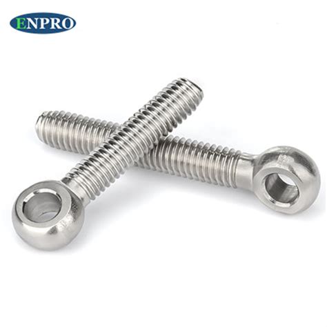 China Stainless Steel 316 Full Threaded Eye Bolt DIN444 Eyelet Bolt