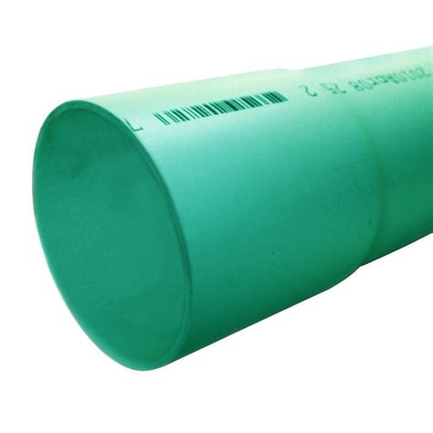 Jm Eagle In X Ft Rigid Pvc Sdr Gravity Sewer Pipe Green Belled