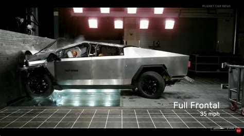 Watch The Tesla Cybertruck Get Crash Tested