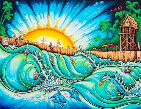 Drew Brophy — Surf Artist Club Of The Waves Art Hippie Art Art