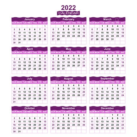 Yearly Calendar Vector Hd Png Images Yearly Calendar Vector Png