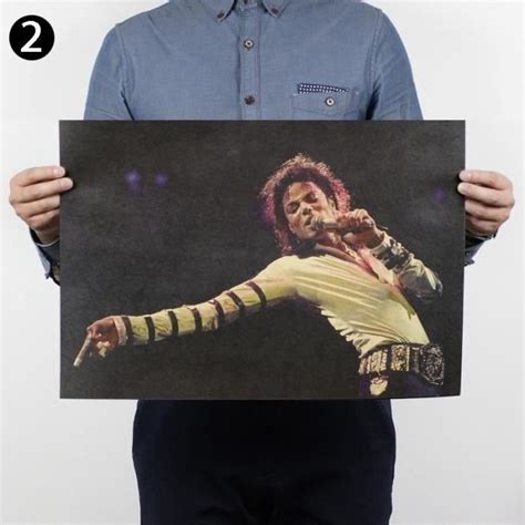 Affiche De Mur En Papier Kraft D Coration Murale Michael Jackson