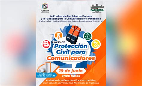 Darán capacitación de Protección Civil a comunicadores de Hidalgo