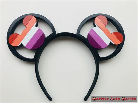 Lesbian Pride Flag Mickey D Printed Lgbtqia Mickey Mouse Etsy