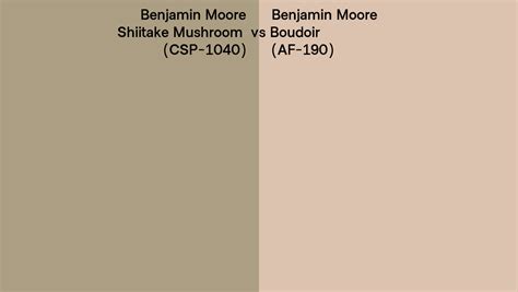 Benjamin Moore Shiitake Mushroom Vs Boudoir Side By Side Comparison