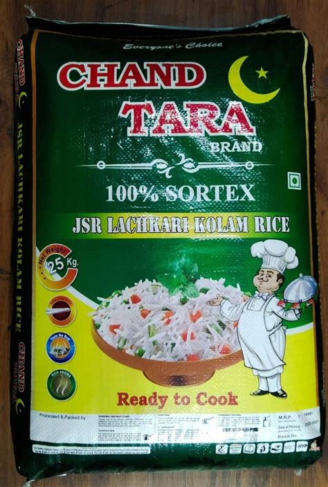 Chand Tara Jsr Lachkari Kolam Rice Packaging Type Pp Bag Packaging