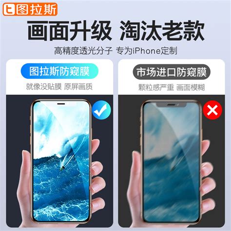 苹果x钢化膜防偷窥iphone6 6s 7 8plus手机xsmax全覆盖xr隐私偷窃 虎窝淘