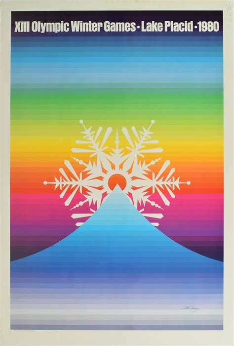 Lake Placid 1980 Winter Olympics Whitney Posters RR Auction