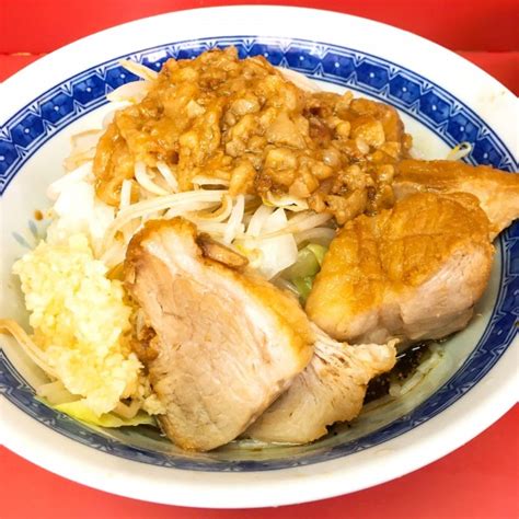 『小汁なし麺半分＋ニンニクアブラ＋生たまご』ラーメン二郎 桜台駅前店のレビュー ラーメンデータベース