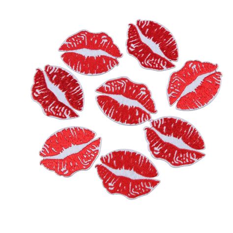 Sexy Red Lip Patch Cute Kiss Diy Small Cheap Embroidered Patches