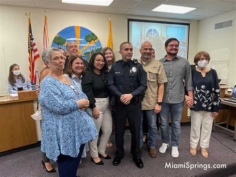 Miami Springs Police Officers Honored Miamisprings Miami