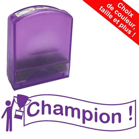 Tampons Enseignants Champion Tampon Auto Encreur Motif Trophée