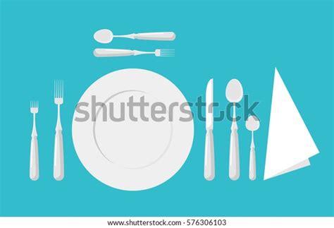 Table Etiquette Cutlery Forks Spoons Knives Stock Vector (Royalty Free ...