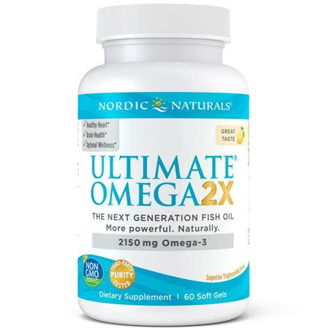 Ultimate Omega 2X Omega 3 Fish Oils Nordic Naturals