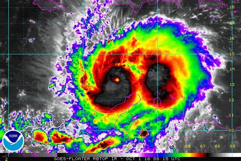 Este Es El Recorrido Del Huracán Matthew Por Las Costas De Venezuela Y