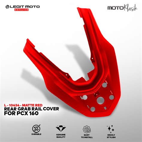 LEGITMOTO GENUINE HONDA PCX 160 REAR PASSENGER GRAB BAR RAIL COVER