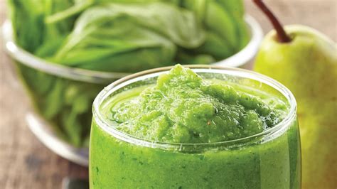 Recipe For Health Spinach Pear Protein Smoothie Idea