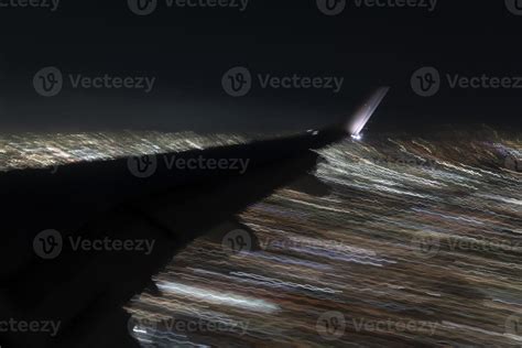 airport lights during landing 20225689 Stock Photo at Vecteezy