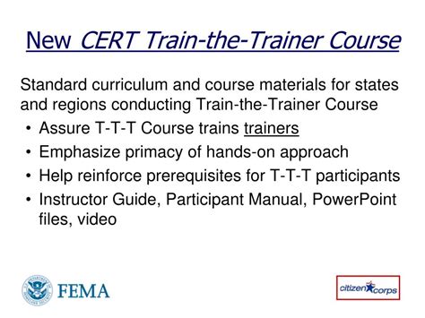 PPT - CERT Update: New Training and Tools to Support Program Expansion Florida CERT Association ...