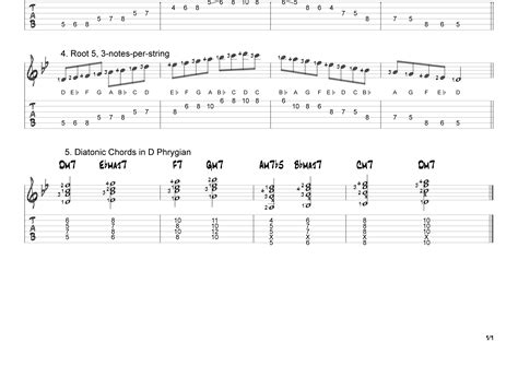 D Phrygian Mode Different Ways To Play The D Phrygian Mode