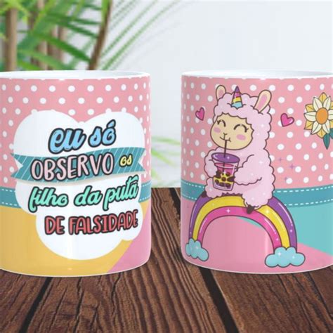 Caneca Eu S Observo Elo Produtos Especiais