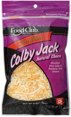 Food Club Colby Jack Shredded Cheese 32 Oz Bag