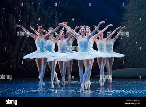 Danza De Los Copos De Nieve Ejecutada Por Bailarines Del Ballet