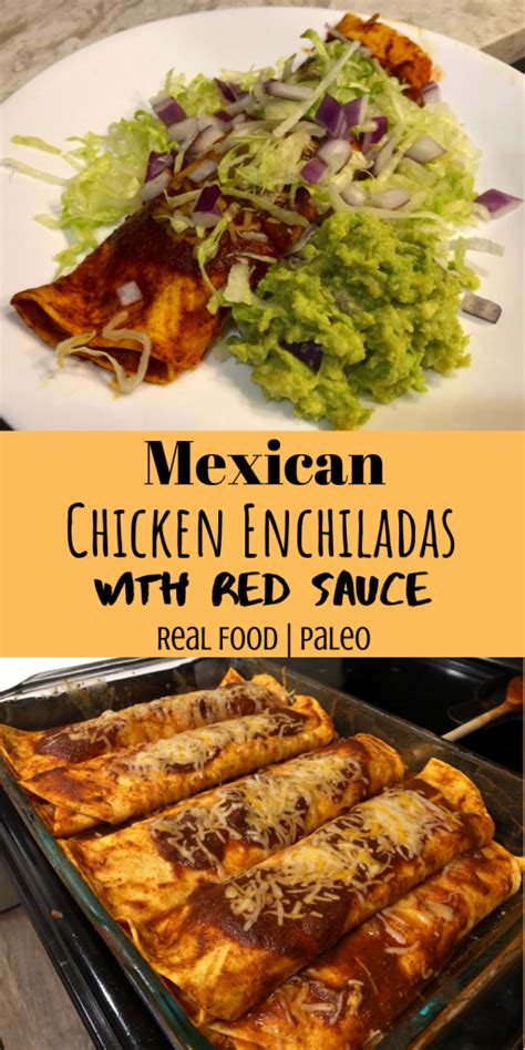 Homemade Mexican Chicken Enchiladas With Red Sauce • Oh Snap Lets Eat