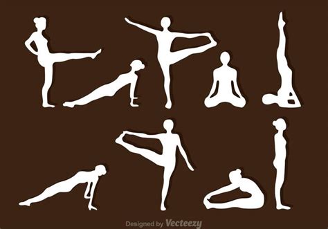 Stretching Silhouette Vectors - Download Free Vector Art, Stock ...