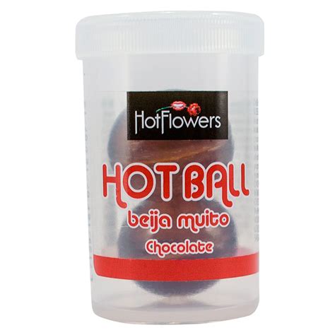Bolinha Hot Ball Dupla Beija Muito Chocolate Hot Flowers T Adoro
