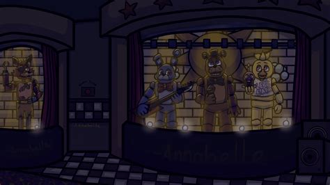 Fnaf Stage Room Fanart Rfivenightsatfreddys