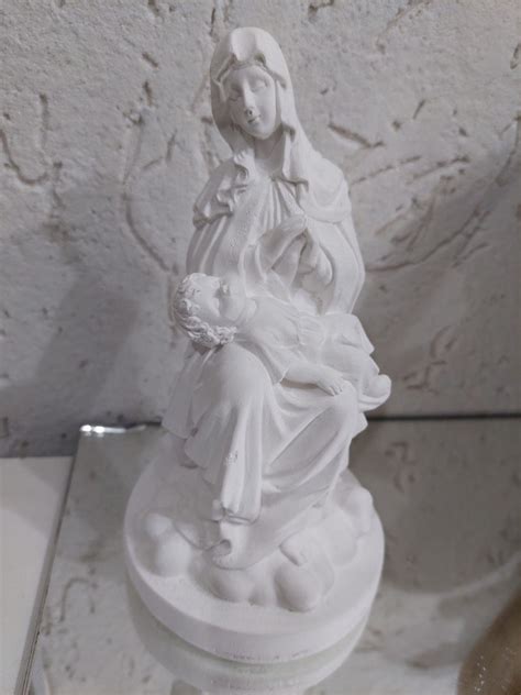 Nossa Senhora M E Da Divina Provid Ncia Cm Em Gesso Cru