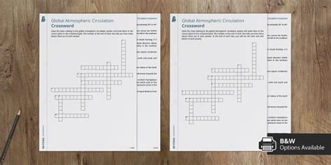 Gcse Global Atmospheric Circulation Crossword Teacher Made