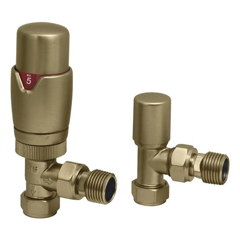 Dq Heating Essential Trv Thermostatic Angled Valves