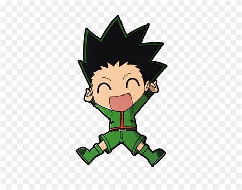 an anime character with black hair and green pants jumping up in the ...